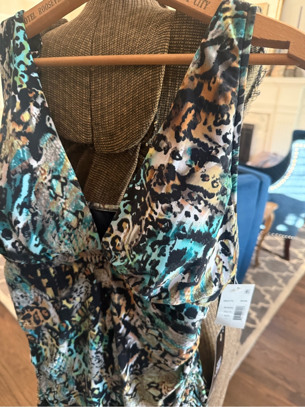 NWT Magicsuit Dani Tankini Top in Posh Mosh size 12 bathing suit leopard - Picture 4 of 9